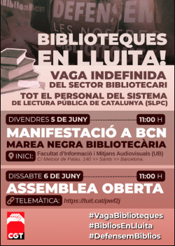Les biblioteques p&uacute;bliques inicien una vaga indefinida per denunciar la precarietat del sector