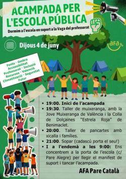 Les mobilitzacions de la quarta setmana de vaga indefinida combinen manifestacions, acampades