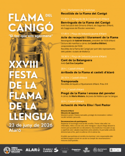 La Flama del Canig&oacute; a Mallorca