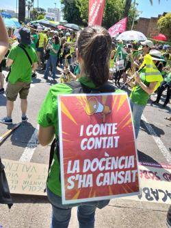 Els representants del professorat i del personal de la UPV donen suport a les reivindicacions de l�educaci&oacute; p&uacute;blica valenciana