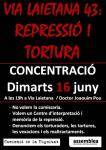 Convocada la 96a concentraci&oacute; per reclamar que Via Laietana 43 esdevingui un espai de mem&ograve;ria