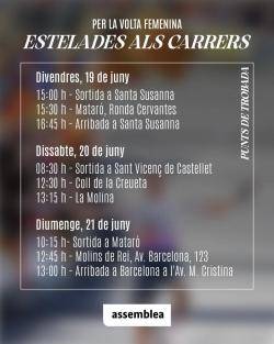 L'ANC fa una crida a omplir d'estelades el pas de la Volta femenina per Catalunya