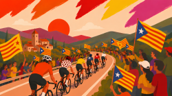 L?ANC i &Ograve;mnium Cultural insten a tenyir el Tour de Fran&ccedil;a d?estelades per fer visible al m&oacute;n l?aspiraci&oacute; independentista