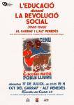 La CGT del Garraf i l'Alt Pened&egrave;s organitza una xerrada sobre l'educaci&oacute; durant la Revoluci&oacute; Social de 1936