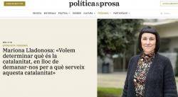Mariona Lladonosa: &laquo;El Congr&eacute;s de Cultura Catalana va imaginar un pa&iacute;s que despr&eacute;s no es va arribar a construir&raquo;