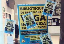 La plantilla de Biblioteques de Barcelona denuncia que l'Ajuntament continua sense negociar despr&eacute;s de dotze setmanes de vaga