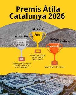 El Govern d'Illa rep el Cavall d'&Agrave;tila pels megacentres de dades El Premi Cavall d'&Agrave;tila ha recaigut en el Govern de la Generalitat per l'impuls de