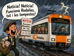 Not&iacute;cia! Not&iacute;cia! Funciona Rodalies, tot i les tempestes!