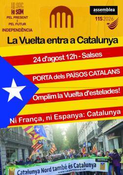 Crida a omplir de senyeres i estelades el pas de "La Vuelta" per Catalunya Nord