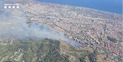 Estabilitzat l&acute;incendi de Collserola despr&eacute;s de cremar unes 45 hect&agrave;rees