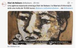 L'AEPD amena&ccedil;a dBalears amb una multa de 15.000 euros per informar de les infiltracions policials