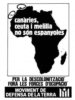 Poble Lliure recupera un cartell del MDT de 1986 i el vincula a la crisi migrat&ograve;ria de Sabta