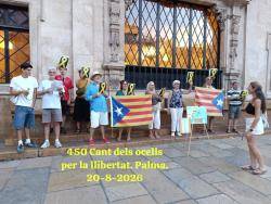 El &laquo;Cant dels ocells per la llibertat&raquo; arriba a les 450 concentracions a Palma