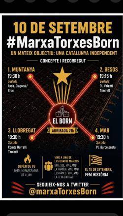 La Marxa de Torxes del Born escalfa motors a vint dies de la Diada