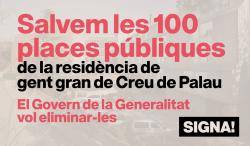 Prop d?un miler de persones reclamen mantenir les places p&uacute;bliques de la resid&egrave;ncia Creu de Palau de Girona