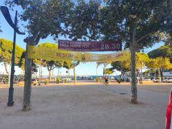 Pancarta a Sant Feliu de Gu&iacute;xols