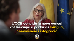 L?entitat proposa una reuni&oacute; amb Angelika Saake i defensa el catal&agrave; com &laquo;un magn&iacute;fic pont&raquo; de coneixen&ccedil;a i integraci&oacute; entre les societats mallorquina i alemanya.