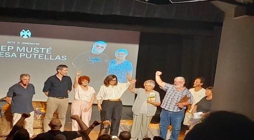 M&eacute;s de 200 persones homenatgen Pep Must&eacute; i Teresa Putellas a Montesquiu