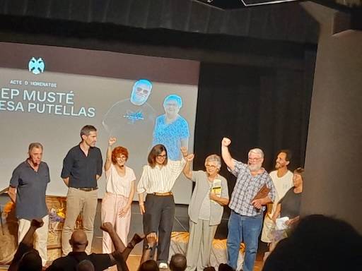 M&eacute;s de 200 persones homenatgen Pep Must&eacute; i Teresa Putellas a Montesquiu