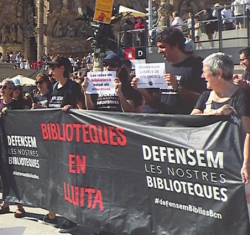 Les biblioteques de Barcelona planten cara a l�&laquo;immobilisme&raquo; de l�Ajuntament despr&eacute;s de quatre mesos de vaga