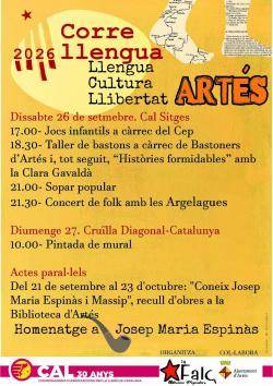 El Correllengua fa parada a Art&eacute;s i Sant Jordi Desvalls