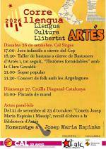 El Correllengua fa parada a Art&eacute;s i Sant Jordi Desvalls