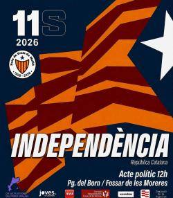 Acte pol&iacute;tic independentista del mat&iacute;-migdia de l' 11 de setembre al Fossar de les Moreres