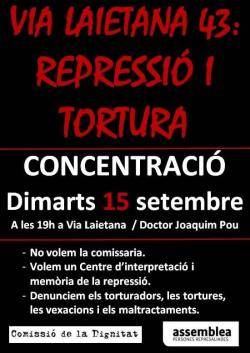 Es reprenen les concentracions davant de la comissaria de Via Laietana 43