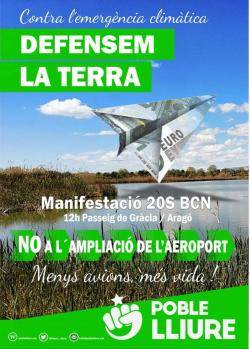 Poble Lliure: &laquo;No necessitem m&eacute;s avions, necessitem un pa&iacute;s on viure&raquo;
