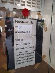 La plantilla de les biblioteques de Barcelona ratifica la continu&iuml;tat de la vaga indefinida