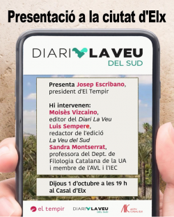 La Veu del Sud es presenta a Elx per refor&ccedil;ar el periodisme en valenci&agrave; al migjorn