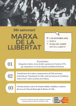 Valls commemora els 50 anys de la Marxa de la Llibertat