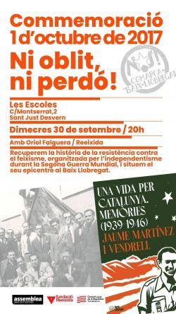 Es presenta el llibre de mem&ograve;ries d�en Jaume Mart&iacute;nez Vendrell a Sant Just Desvern