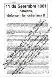 La Crida prohibida de l�Onze de Setembre de 1981