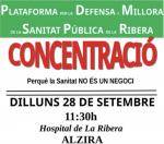 La Ribera es mobilitza per reclamar millores en la sanitat p&uacute;blica