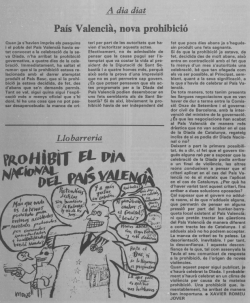 Pa&iacute;s Valenci&agrave;, nova prohibici&oacute;