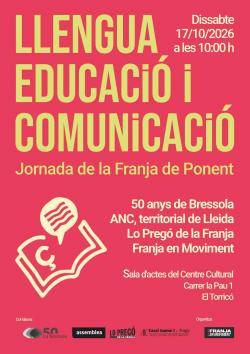 Llengua, escola i comunicaci&oacute;. La Franja es reivindica.