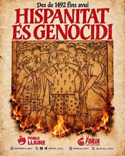 Poble Lliure i La Forja denuncien el colonialisme espanyol i reivindiquen que el 12 d�octubre no hi ha res a celebrar