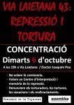 La protesta contra la tortura a Via Laietana 43 arriba a les 100 concentracions