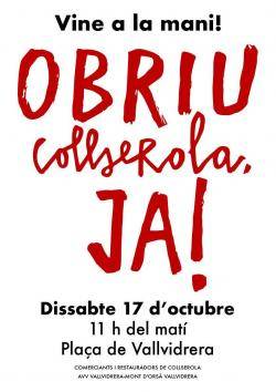 Unes 200 persones es mobilitzen per exigir la reobertura de Collserola despr&eacute;s de m&eacute;s de set mesos de restriccions