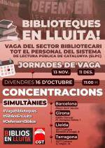 El personal de les biblioteques p&uacute;bliques catalanes mant&eacute; les mobilitzacions per reclamar millores laborals