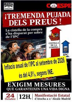 El moviment pensionista es mobilitzar&agrave; a Madrid per defensar les pensions p&uacute;bliques i exigir una pensi&oacute; m&iacute;nima igual al salari m&iacute;nim